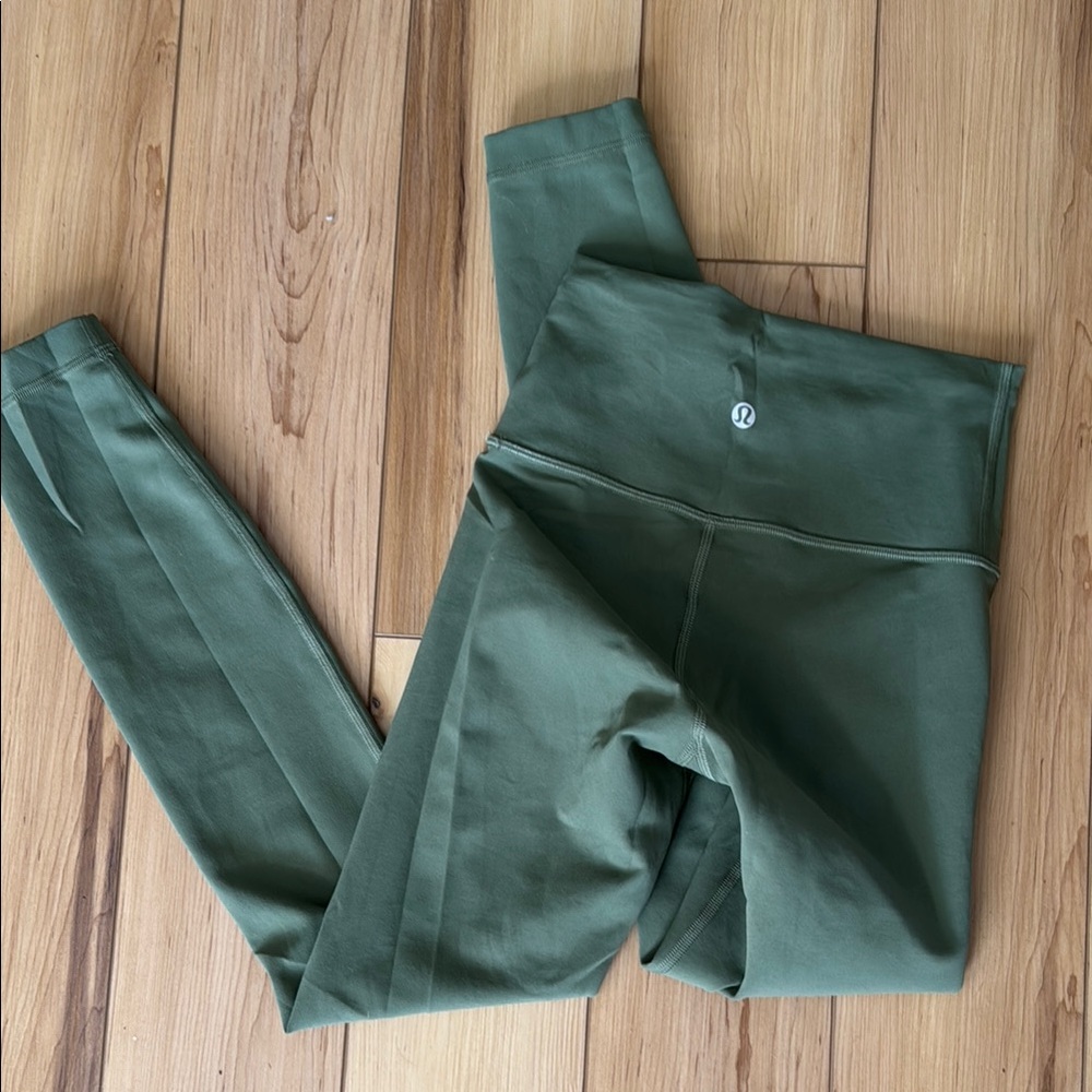lululemon athletica Green Leggings- Wunder Train 25”